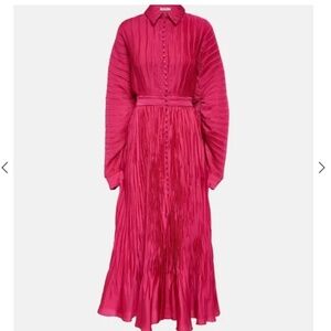 SIMKHAI Indiana plissé midi dress